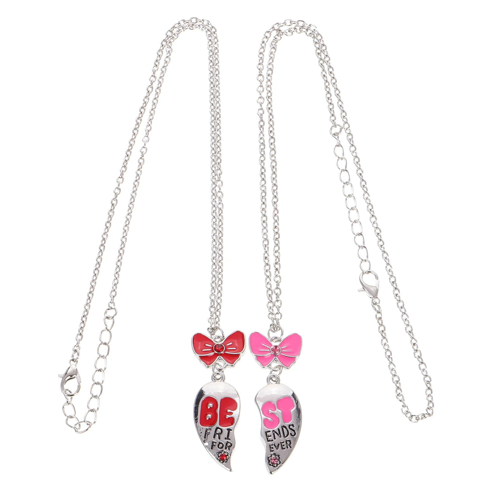 

Necklace Bow Butterfly Chain Matching Friendship Charm Jewelry Boy and Girl Charms for Bracelets Women Lovers