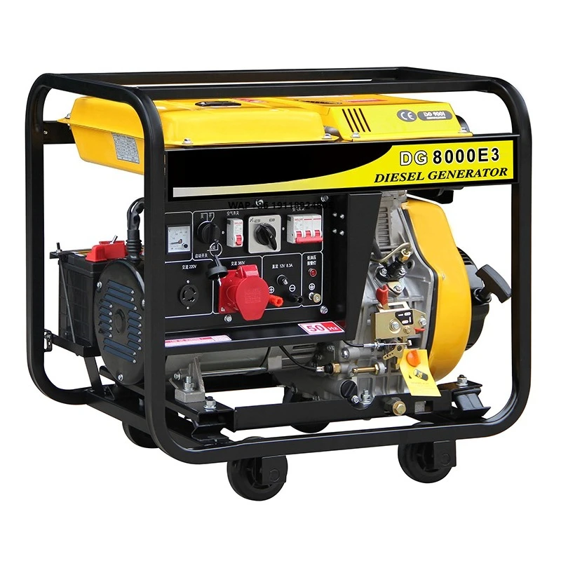 

6kw 50Hz 220V DG8000E3 Portable Generators with Silent 192FB Engine