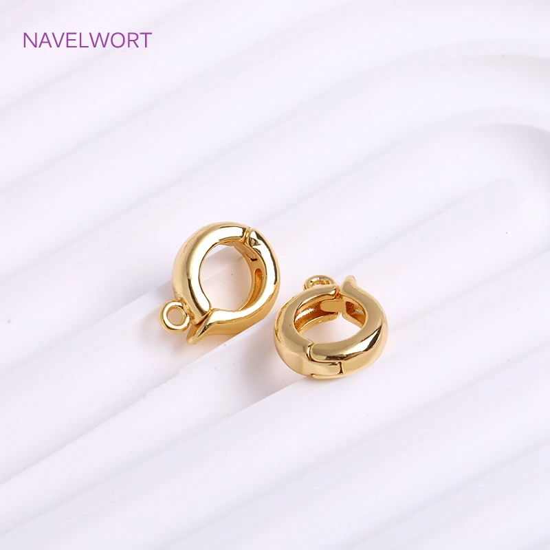 Trendy 18K vergoldet Klapp Halskette Enhancer für DIY Halskette Herstellung Zubehör Messing Anhänger Bail Schmuck Materialien Großhandel – Detail 27