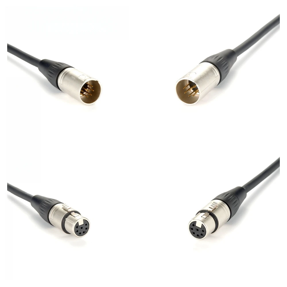 Tube 7 Pin XLR Mic Cable Male to Female Extension Microphone Cable XLR Connector Cable for Microphone Audio Interface（7Meters）