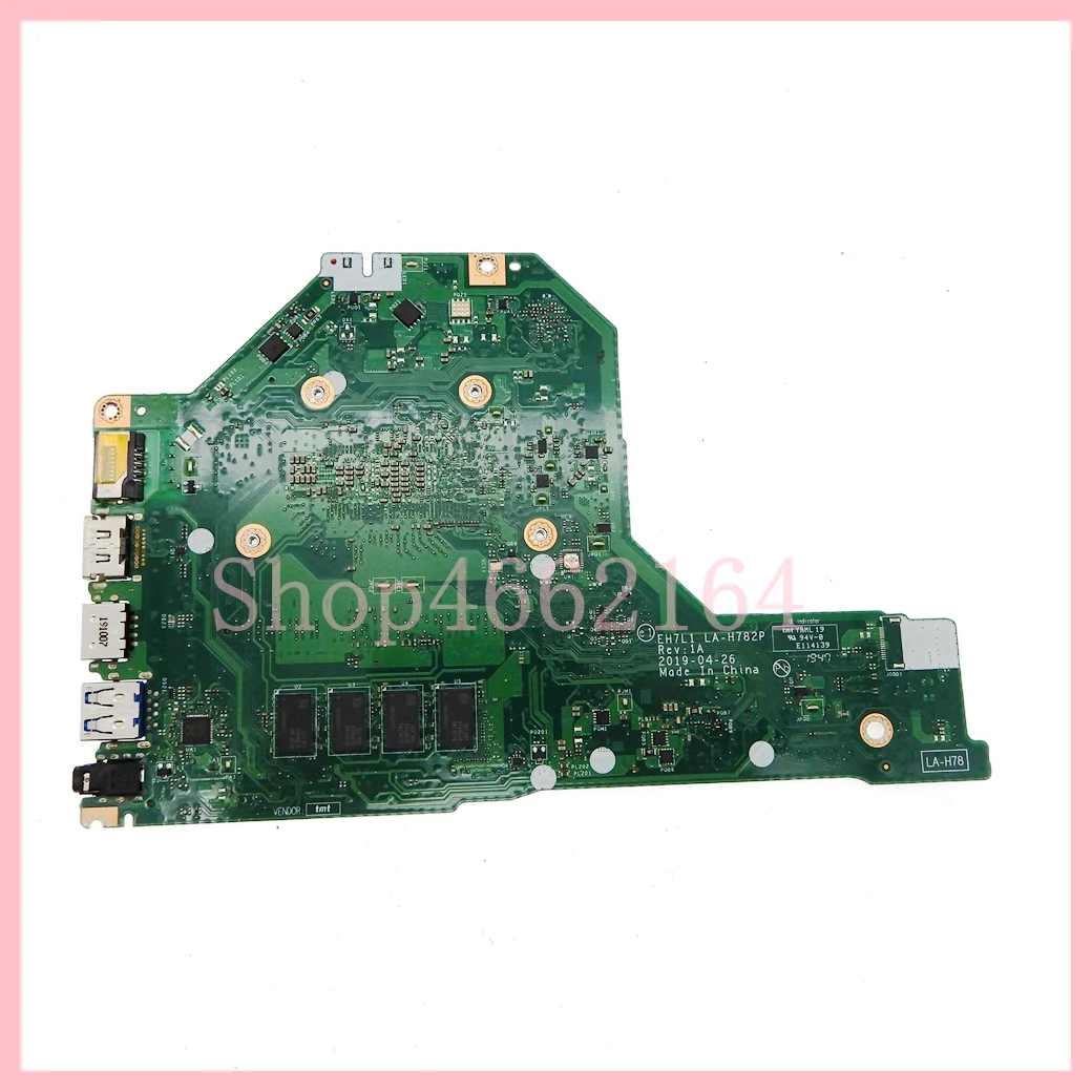 EH7L1 LA-H782P with  i3-6006U CPU 4GB-RAM Laptop Motherboard For Acer Aspire A315-51 Notebook Mainboard