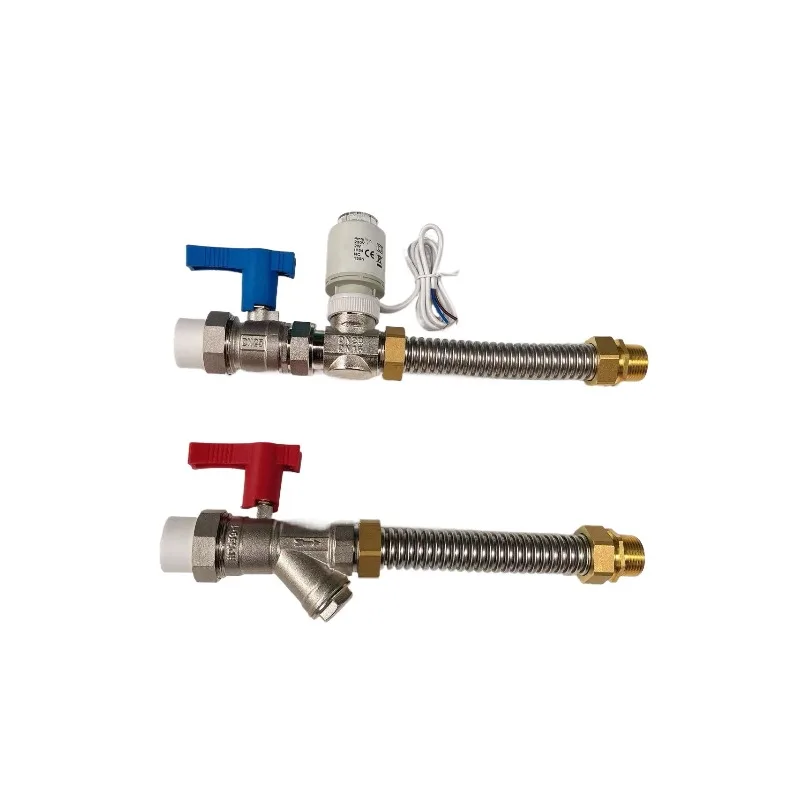 

Комплект клапанов для бытовых кондиционеров. Установите компоненты двухходового клапана на конец лотка вентилятора, подающего воздух.