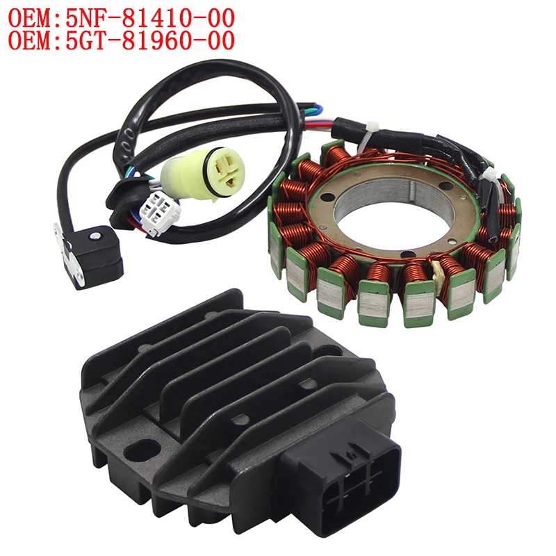

Motorcycle Voltage Regulator Rectifier Stator Coil For Yamaha YFM350R Raptor 350 2X4 YFM350RSE 5GT-81960-00 Ignition Generator
