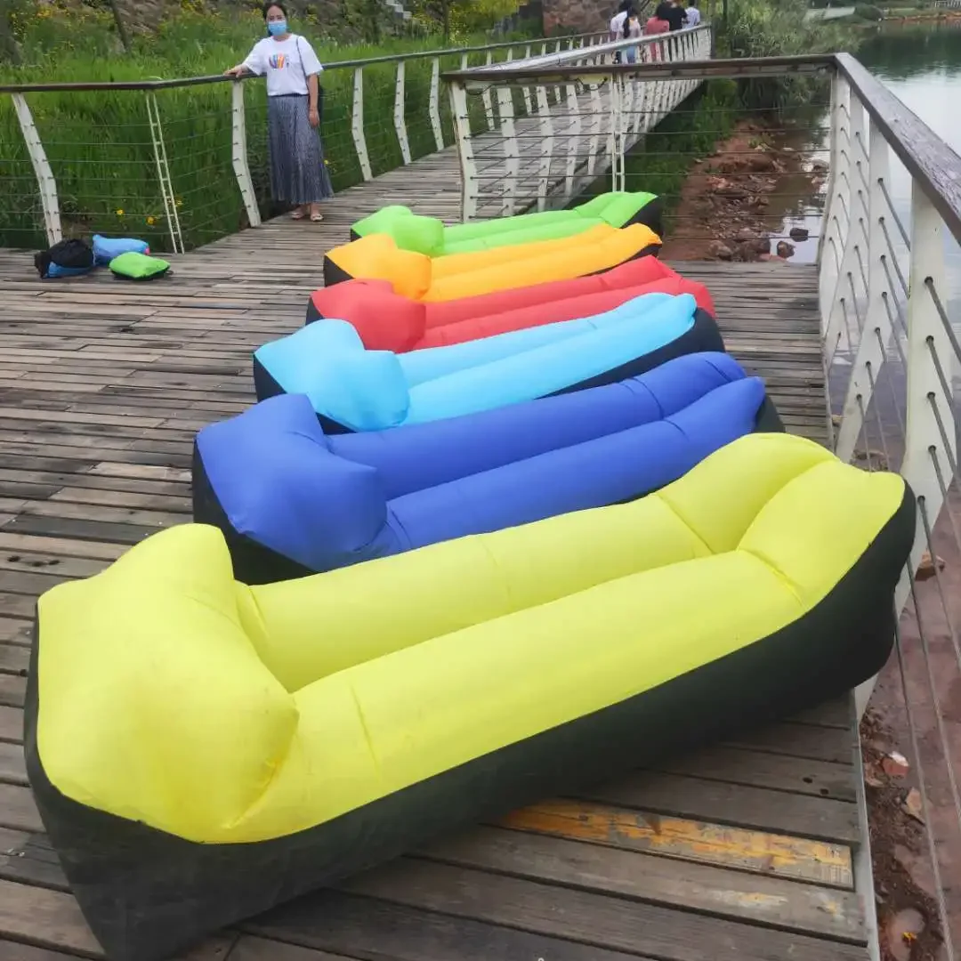 

Beach Portable Inflatable Bed Single Source Manufacturer Lazy Sofa Outdoor Water