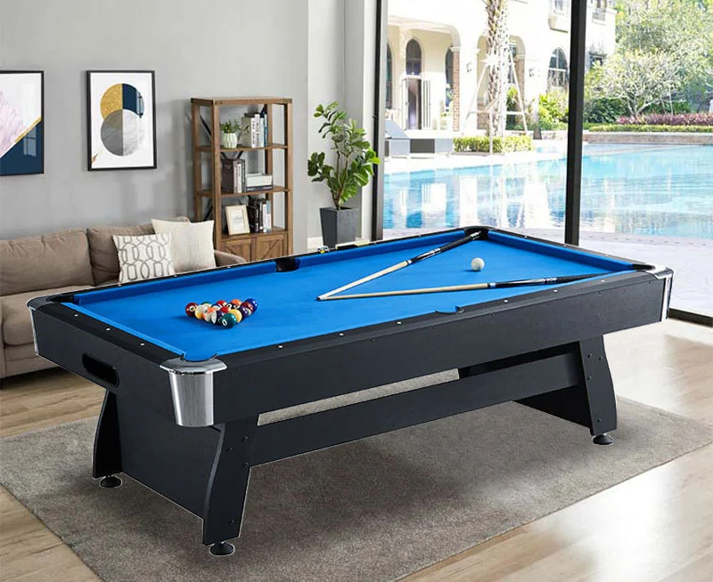 

Billiards table Household standard black eight billiards table tennis two-in-one automatic return marble billiard table Commerc