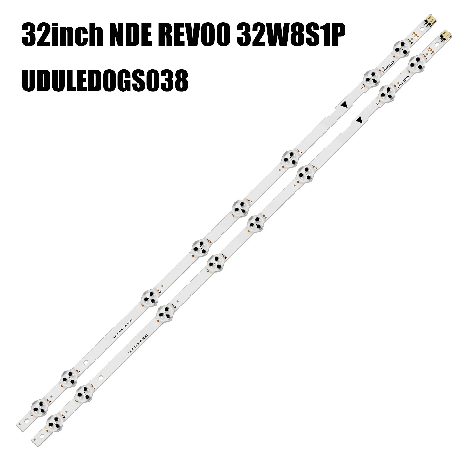 Tira de LED para iluminación trasera 8 lámpara 32 "TV 32PFL4509/F8 32PFL4901 32PFL4509 32PFL4909/F7 32PFL4901/F7 32PFL4609/F8 UDULED0GS038 32W8S1P