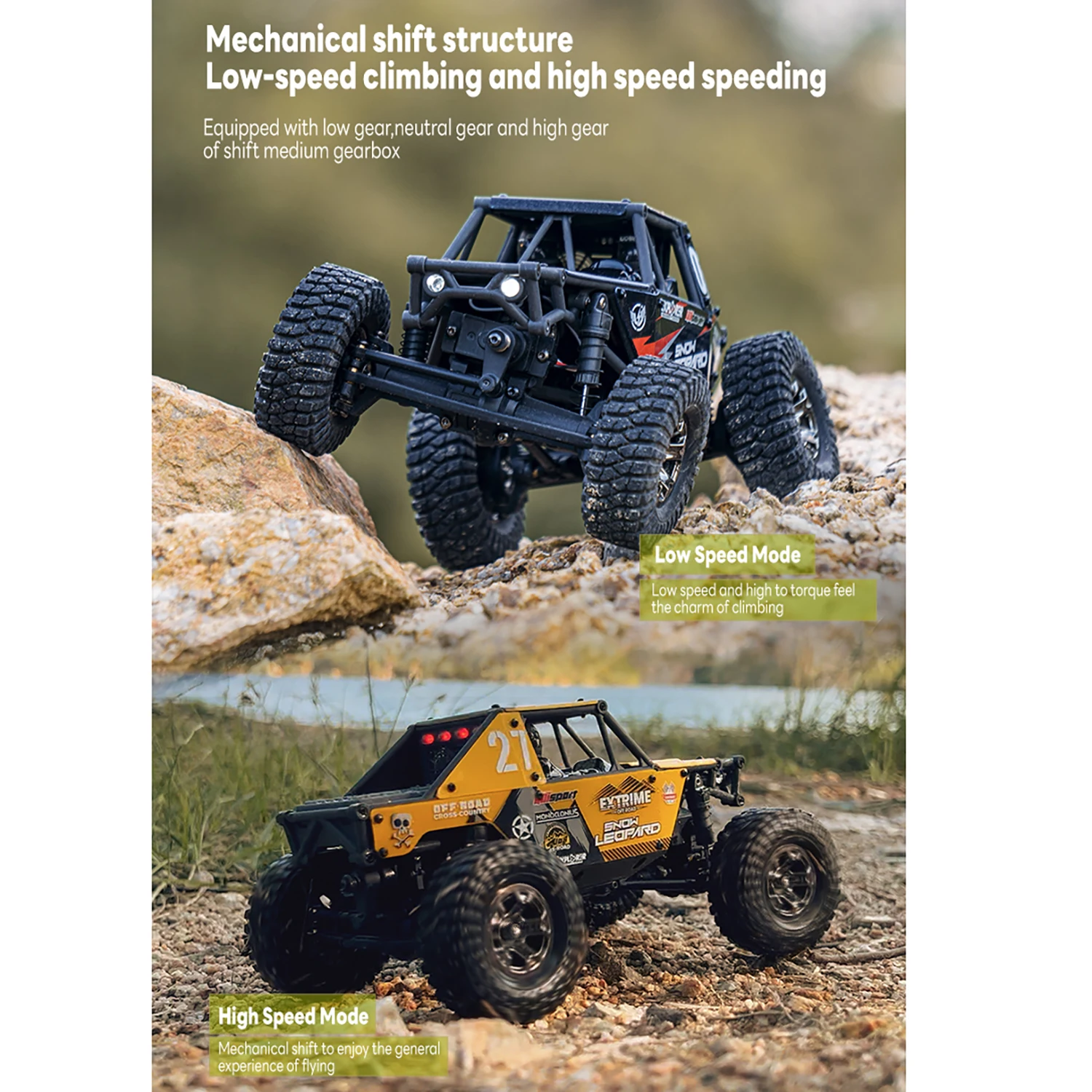 Mini zabawka UdiRC 4WD 1/24 RC Crawler Rock Car RTR UCX2405PRO 2.4G Sterowanie radiowe Model pojazdu terenowego Lekki silnik bezszczotkowy Prezenty