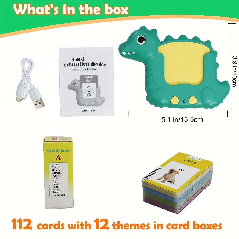 البطاقات التعليمية الحديثة للأطفال الأولاد والبنات ما قبل المدرسة تعلم آلة القراءة الإنجليزية العربية الإيطالية الروسية الإسبانية #2