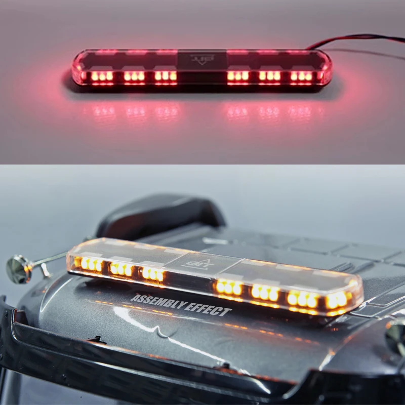 

LED Warning Light Dome Lamp for 1/14 Tamiya RC Truck Car Engineering Vehicle Fire Truck Ambulance Diy Parts Toys