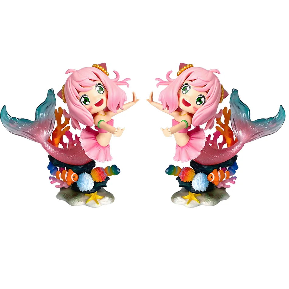Anime Anya Forger Figure 13cm Cosplay Mermaid Anime Peripheral Pvc Model Statue Collect Decor Ornaments kid Gift Toys