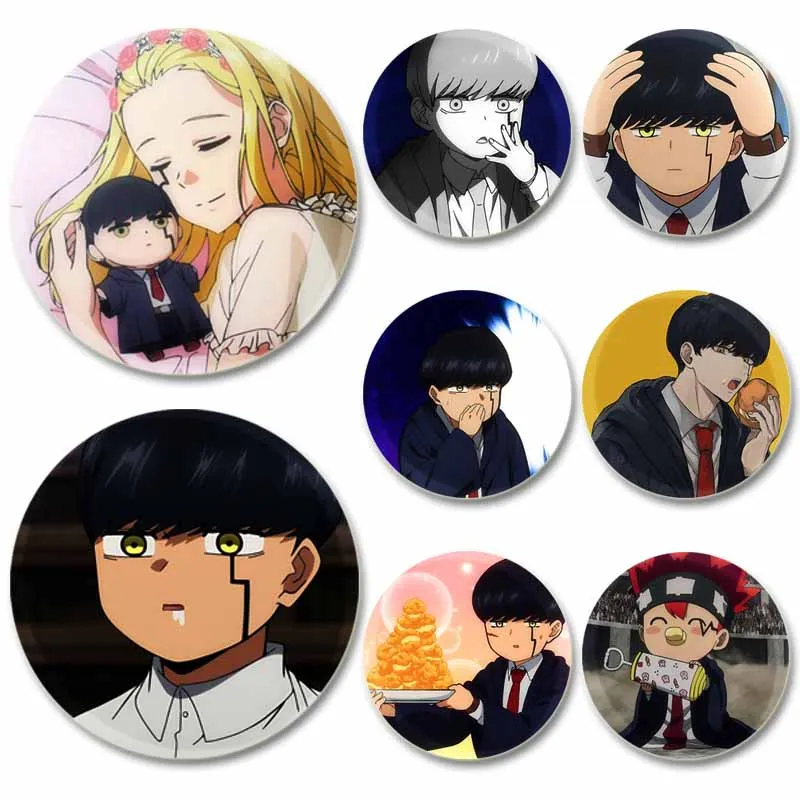 Mashle Magic and Muscles Enamel Pin Cute Anime Brooches Mash Burnedead Lapel Pins Cartoon Badge Backpack Hat Accessories Gift