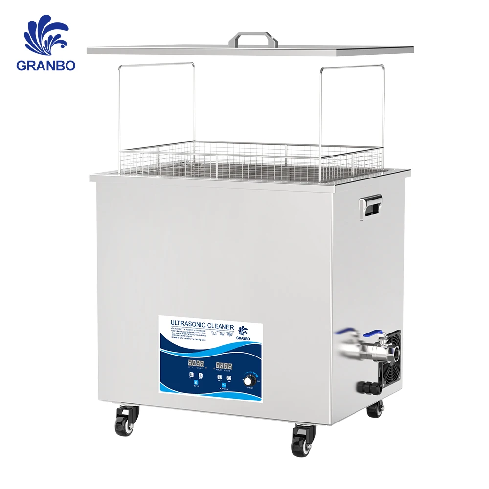 78L Bath Digital Ultrasonic Cleaning Machine 1200W Power Adjustable 28KHz/40KHz for Industrial Part Hardware Oil Rust Cleaning