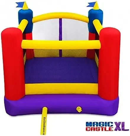 Blast Zone Magic Castle XL10 Bouncer แบบเป่าลมพร้อมโบลเวอร์ คุณภาพระดับพรีเมียม ขนาดใหญ่ถือ 5 คน ติดตั้งที่รวดเร็ว