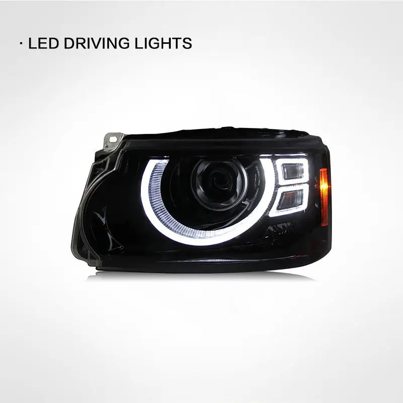 2PC Car Lights for Range Rover LED Headlight 2005 2006 2007-2013 Range Rover sport Head Lamp Drl Projector Lens Auto Accessories