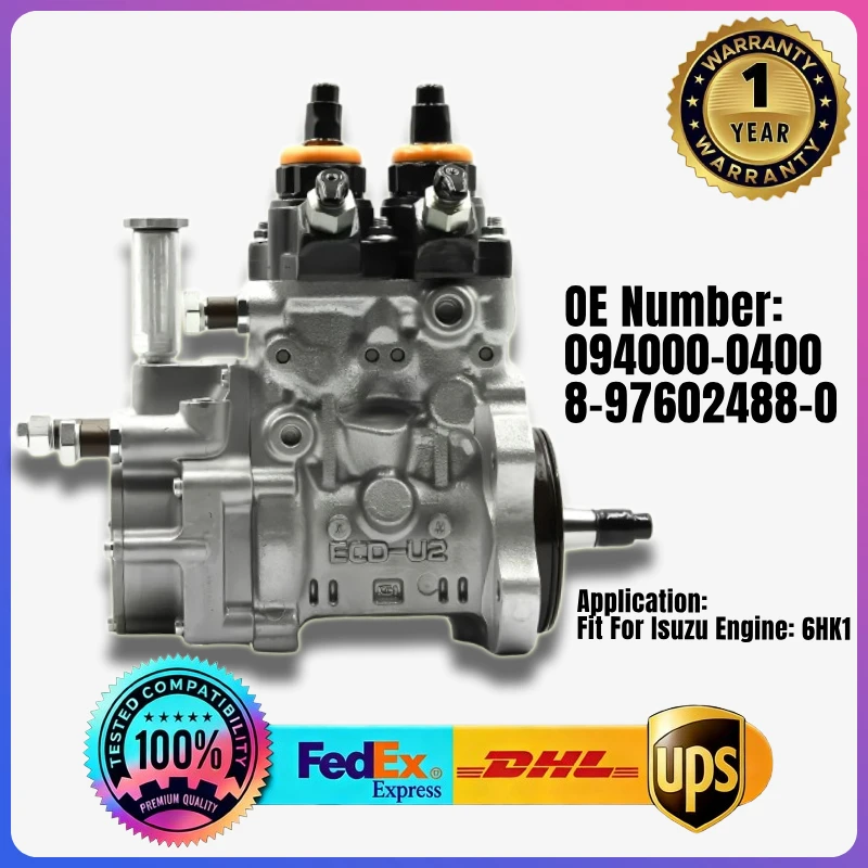 

094000-0400 8-97602488-0 094000-0401 094000-0402 8-97602488-1 8-97602488-2 8-97602488-3Fuel Injection Pump for Isuzu Engine 6HK1