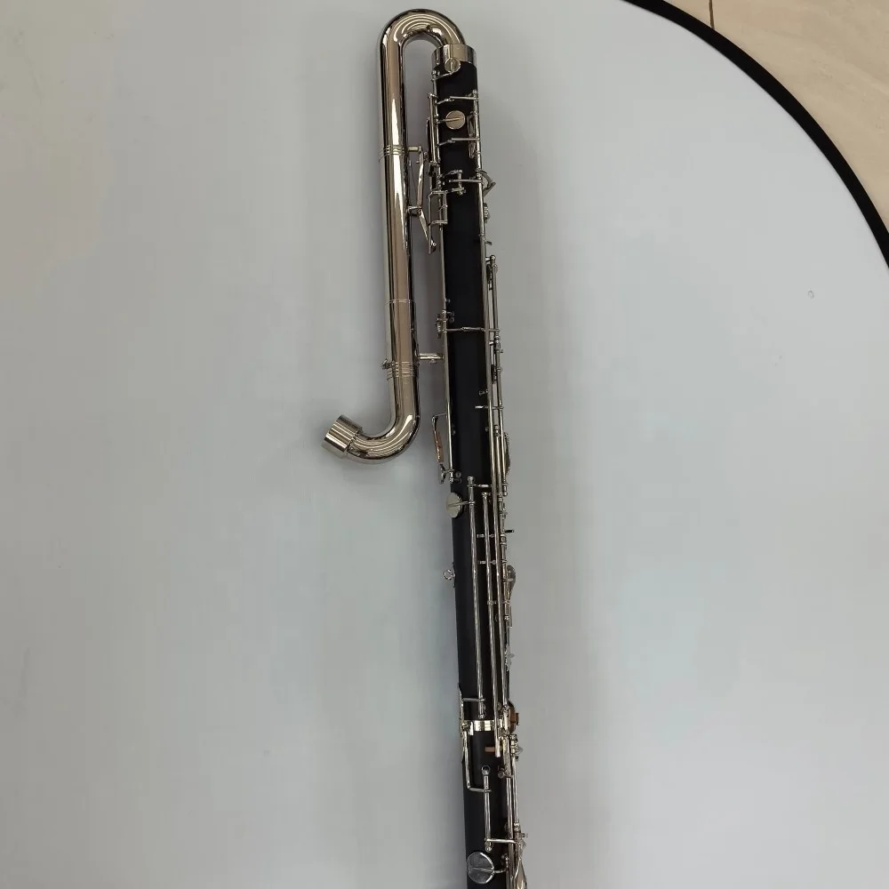 High Grade Plywood Material Body Thick Silver Plated Key Professional Contrabass Clarinet