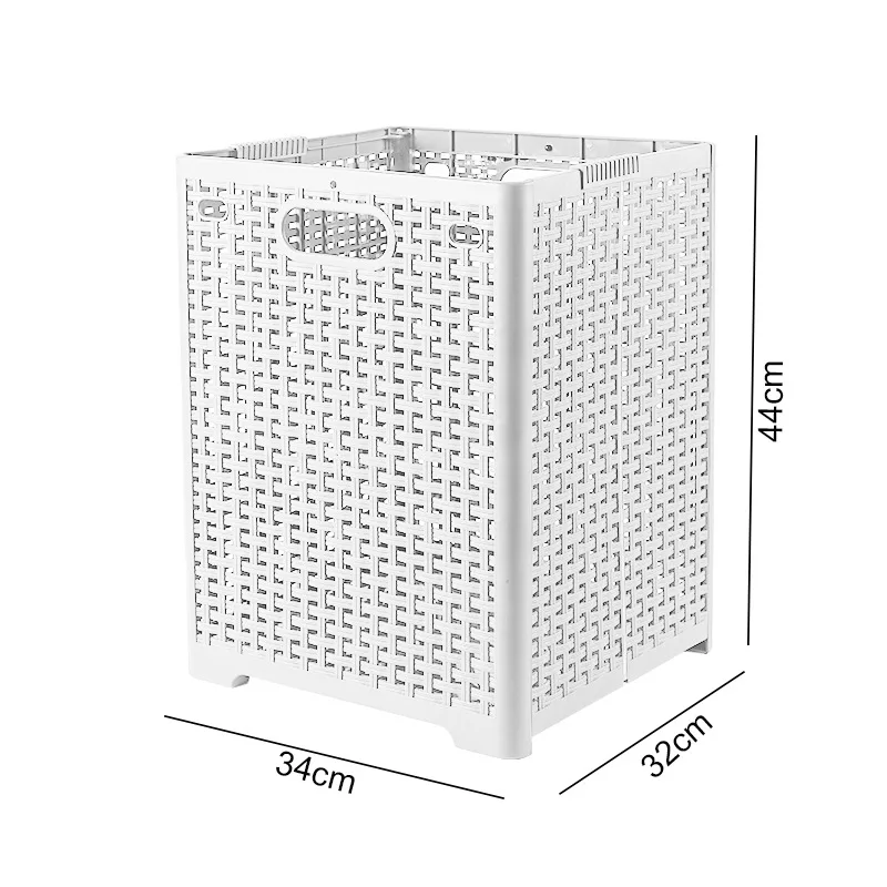 New 2023 Folding Laundry Basket Sundries Container With Lid Partition Laundry Foldable Dirty Clothes Basket Bathroom Storage - Image 6