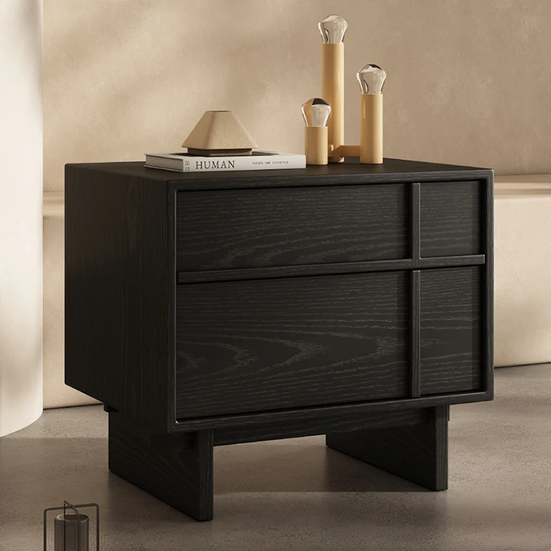 

Cream Style Night Table Simple Aesthetic Modern Trendy Bedside Tables With Drawers Storage Mesitas De Noche Bedroom Furniture