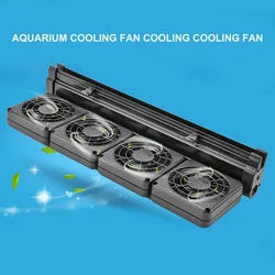 Aquarium Fish Tank Cooling Fan System Farming Fish Tank Low Noise Chiller Fan Marine Pond Cooler Temperature Controller Fan Tool