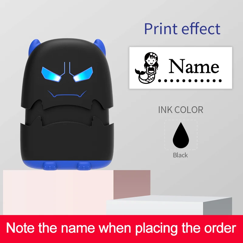 Benutzerdefiniertes Cartoon-Baby-Namenstempel-Set – wiederverwendbar für Baumwoll-/Modal-Kleidung und Schultaschen, ungiftige, wasserfeste Tintenversiegelung