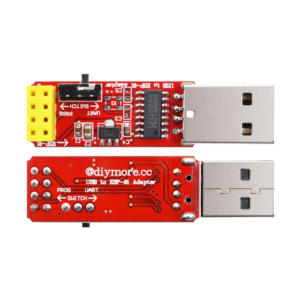 CH340C driver USB to ESP8266 adapter module ESP-01 Prog ESP-01S programmer downloader WIFI adapter board module