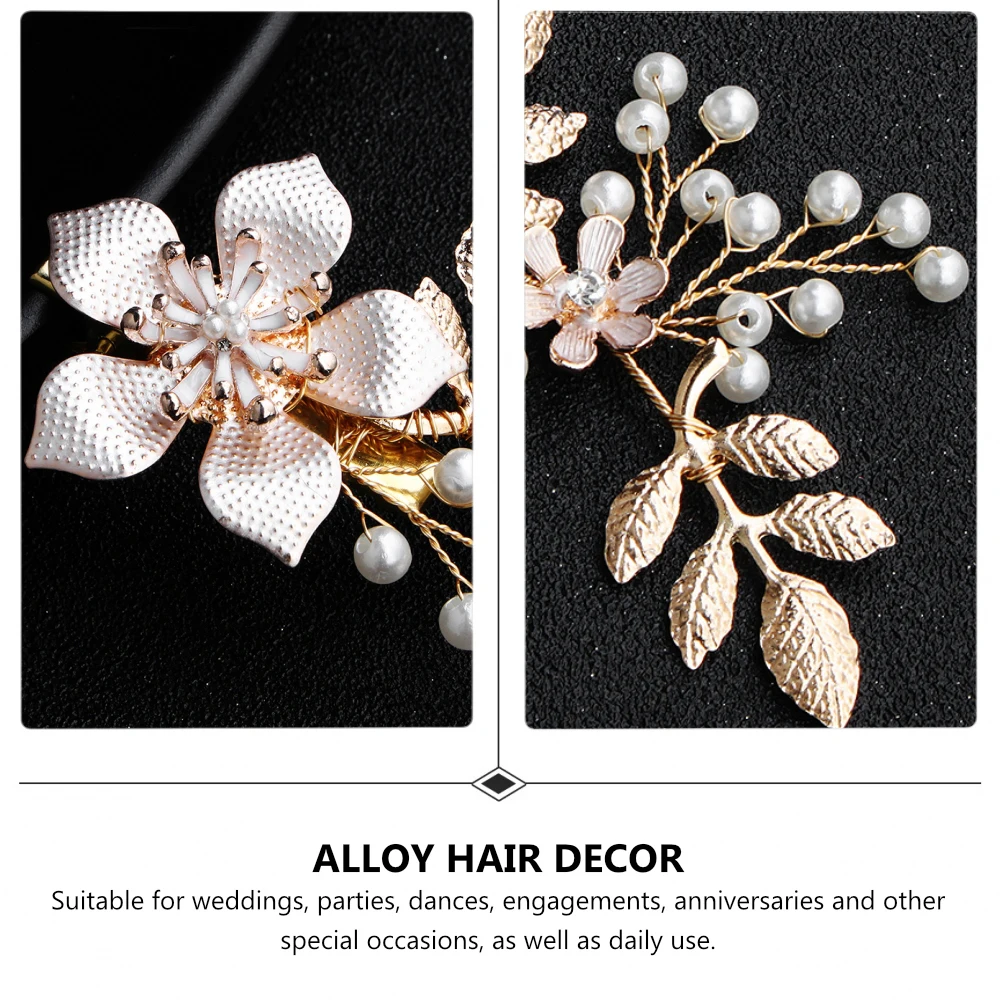 

1pc Pearl Hair Alloy Women Barrettes Flower Hairpin For Women Wedding Party Bridal Barrette Lady Hairpins Bobby Clip