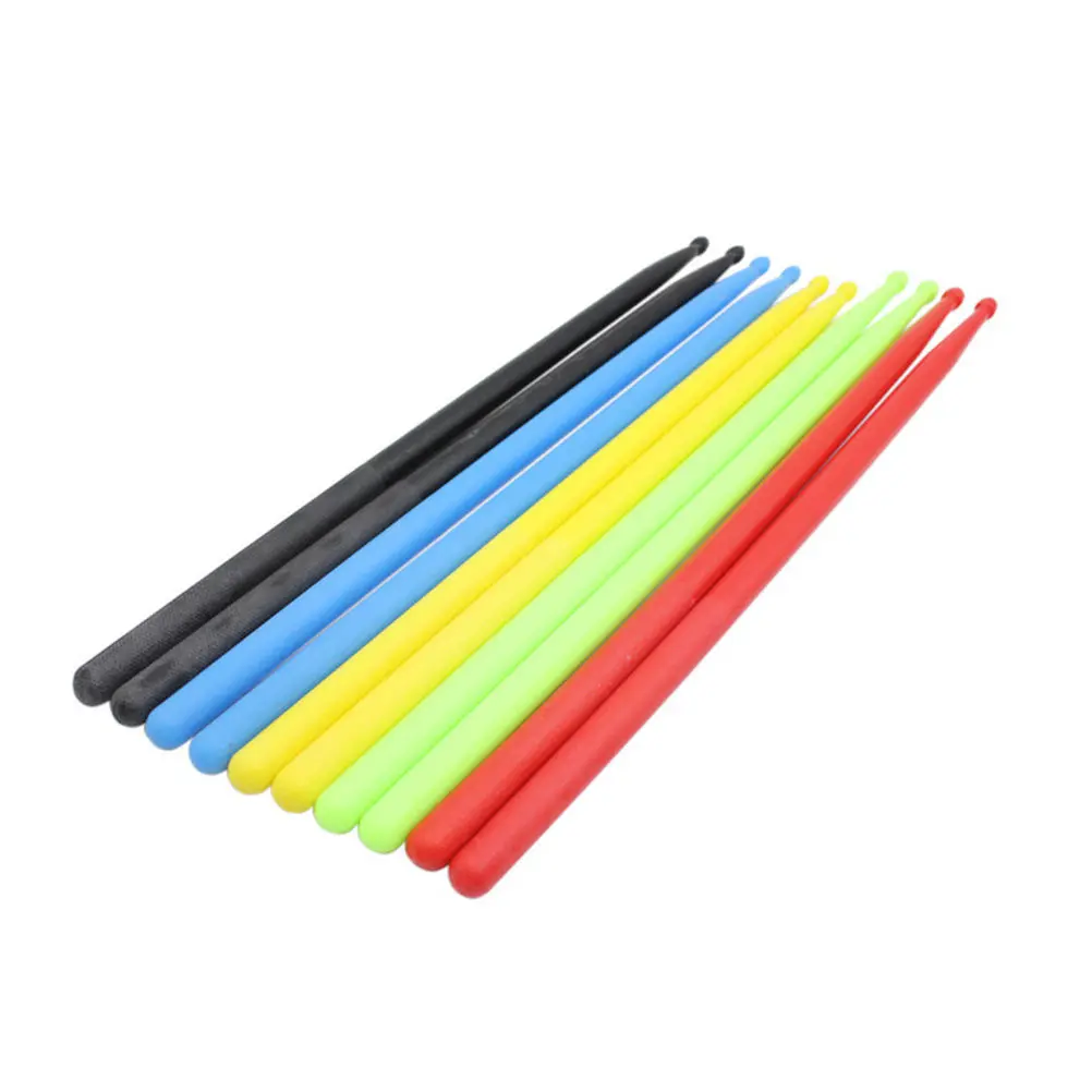 1Pair Drumsticks Nylon Sticks Professional Lightweight Drum Accessory for All Kinds of Drums Light Green Perfect Gift