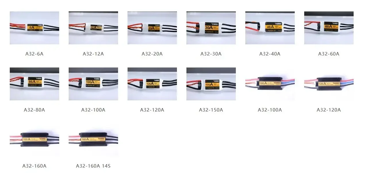 V-Goede Vgood RC 32-Bit A32 Vliegtuig snelheidsregelaar ESC 6A/12A/20A/30A/40A/60A/80A/100A/120A/150A/160A Voor fixwing Aerocraft