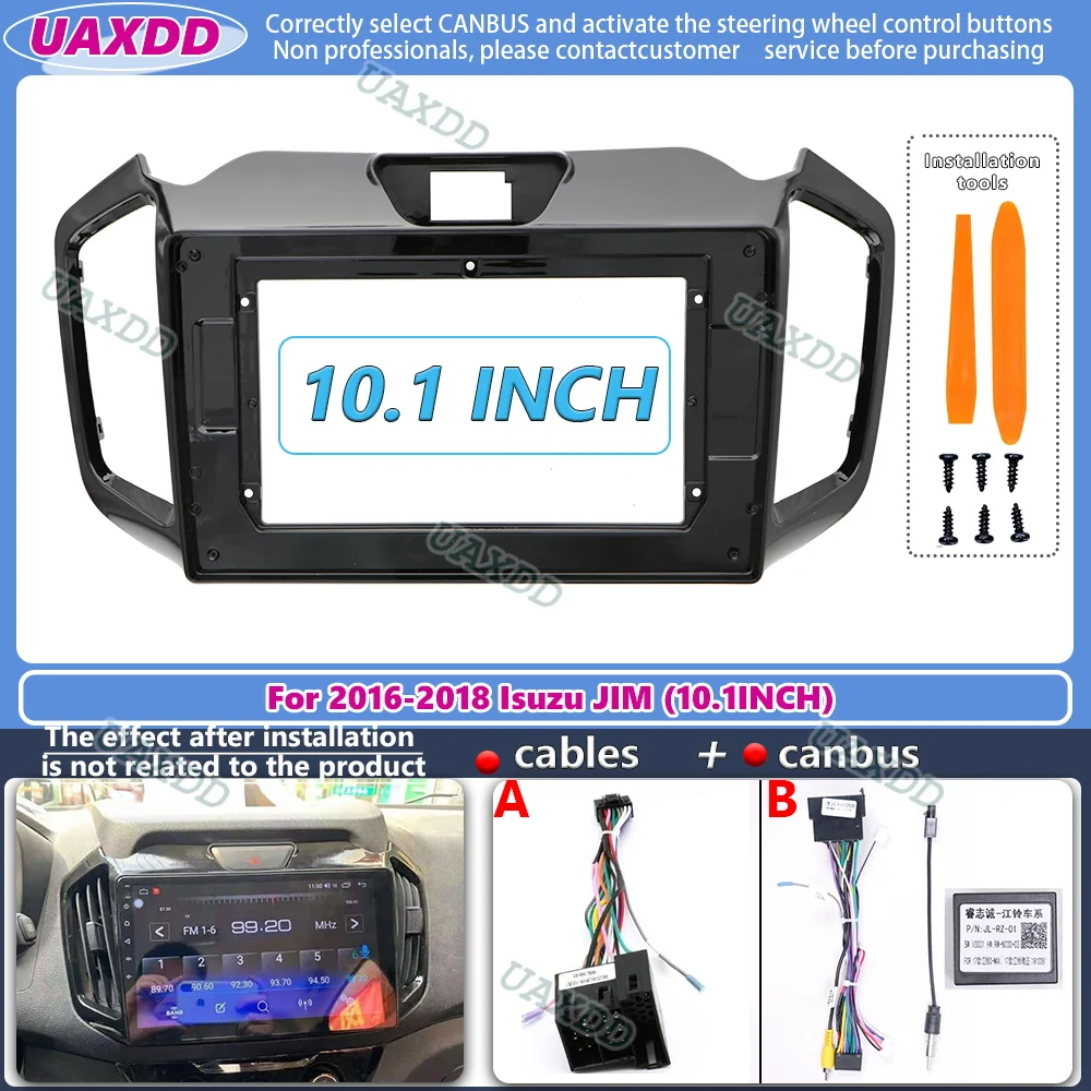 الملاحة fascias telaio autoradio 10.1 pollici per Isuzu JIM Mairui 2016-2018 schermo Android Dask Kit fascia telaio محول #1