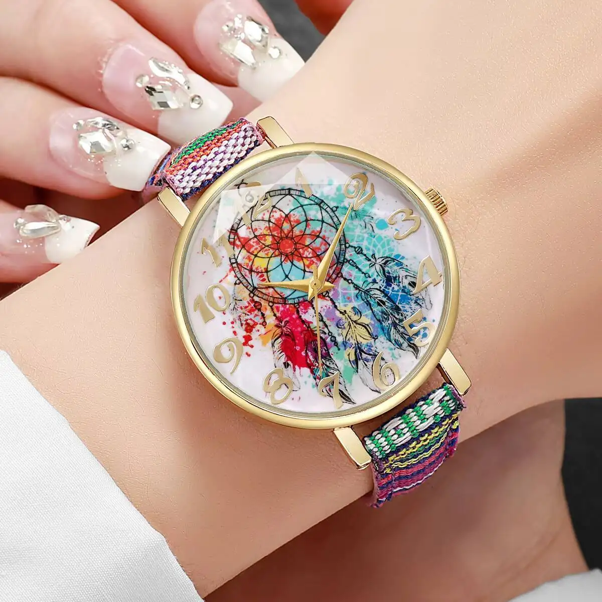 أزياء زاك الهاتفي النساء الساعات عارضة حزام من الجلد السيدات ساعة اليد Reloj Mujer الفتيات ساعة هدية (بدون صندوق)