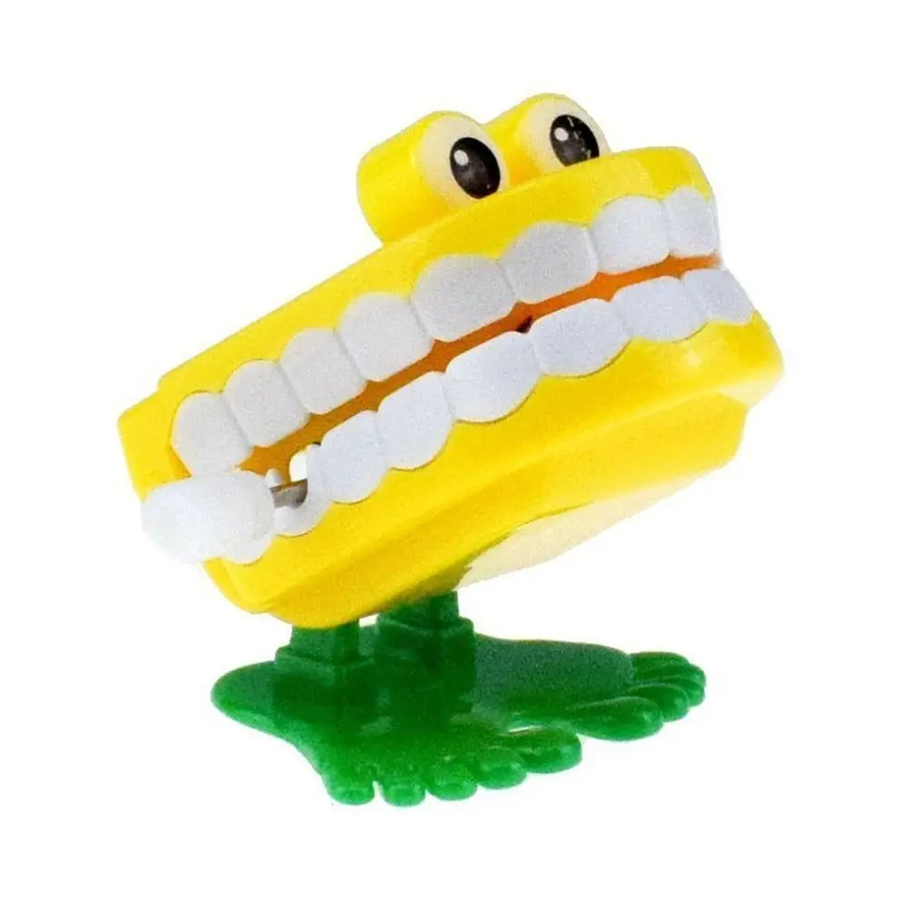 噛むアクションプラスチックゼンマイおもちゃ歯の形面白い歯科おもちゃかわいいジャンプ歯のおもちゃハロウィンギフト
