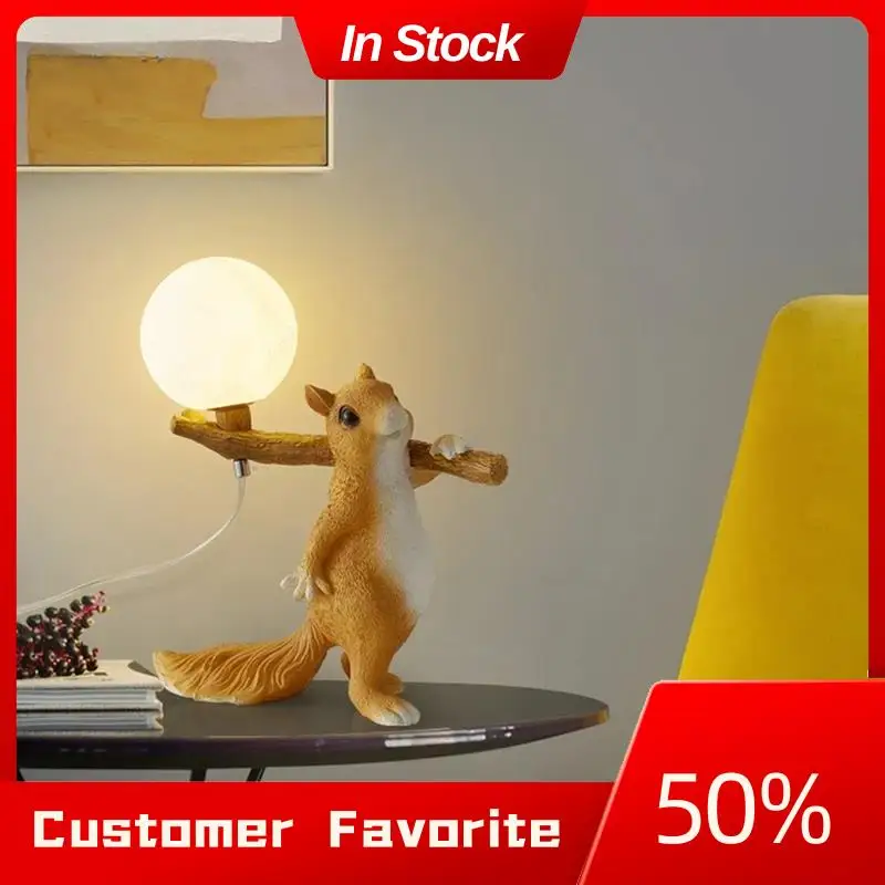 

Top Sale Bedside Lamp Lamp Children's Lamp Living Room Bedroom Decorative Light Fixture Cute Decorative Squirrel Lamp