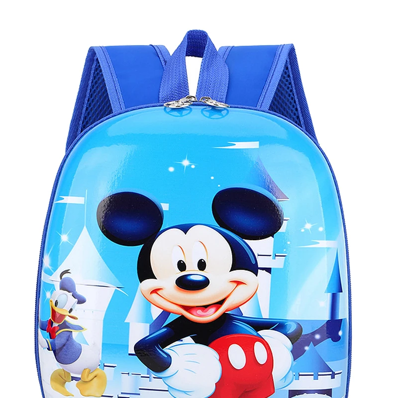 Disney Mickey Minnie Mouse Backpack Frozen Elsa Anna School Bag Boys Girls Kindergarten Schoolbag Hard Shell Waterproof Backpack