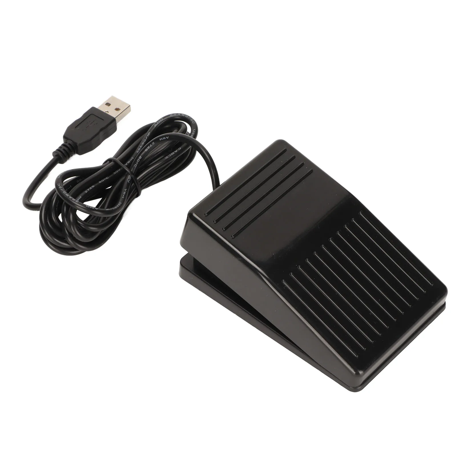 USB Foot Switch Pedal Mechanical Switch Multifunctional Single Foot Switch Pedal with 2 Meters Cable for Computer