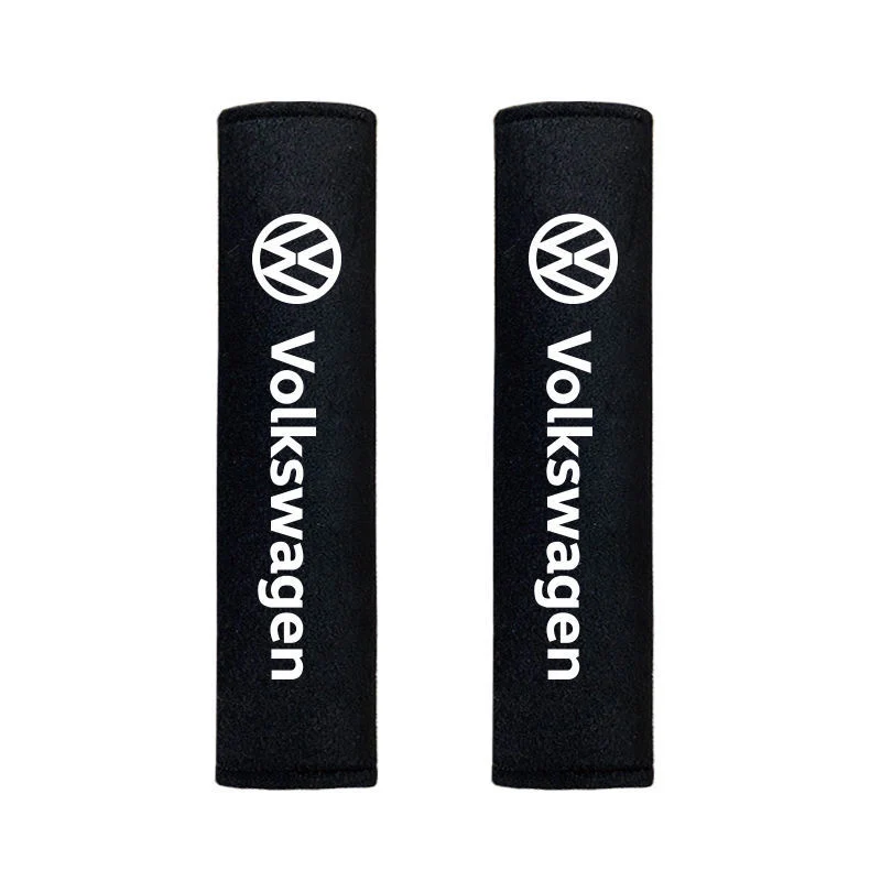 2pcs Car Safety Belt Covers Seat Belt Case Cover For Volkswagen GOLF Polo Tiguan VW GTI MK5 MK6 PASSAT Car-Styling Accessories