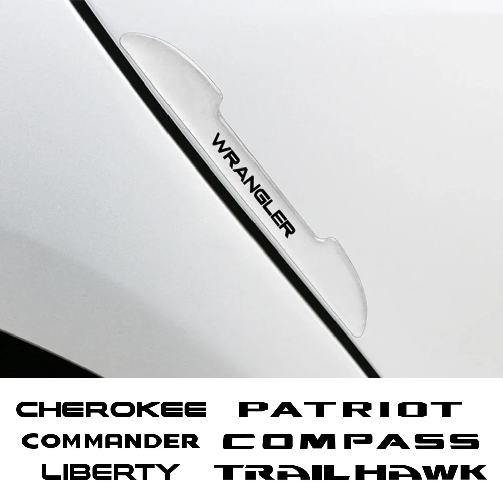 Jeep Renegade Compass Wrangler Commander защитные дверные наклейки против столкновений и царапин прозрачные универсальные авт...