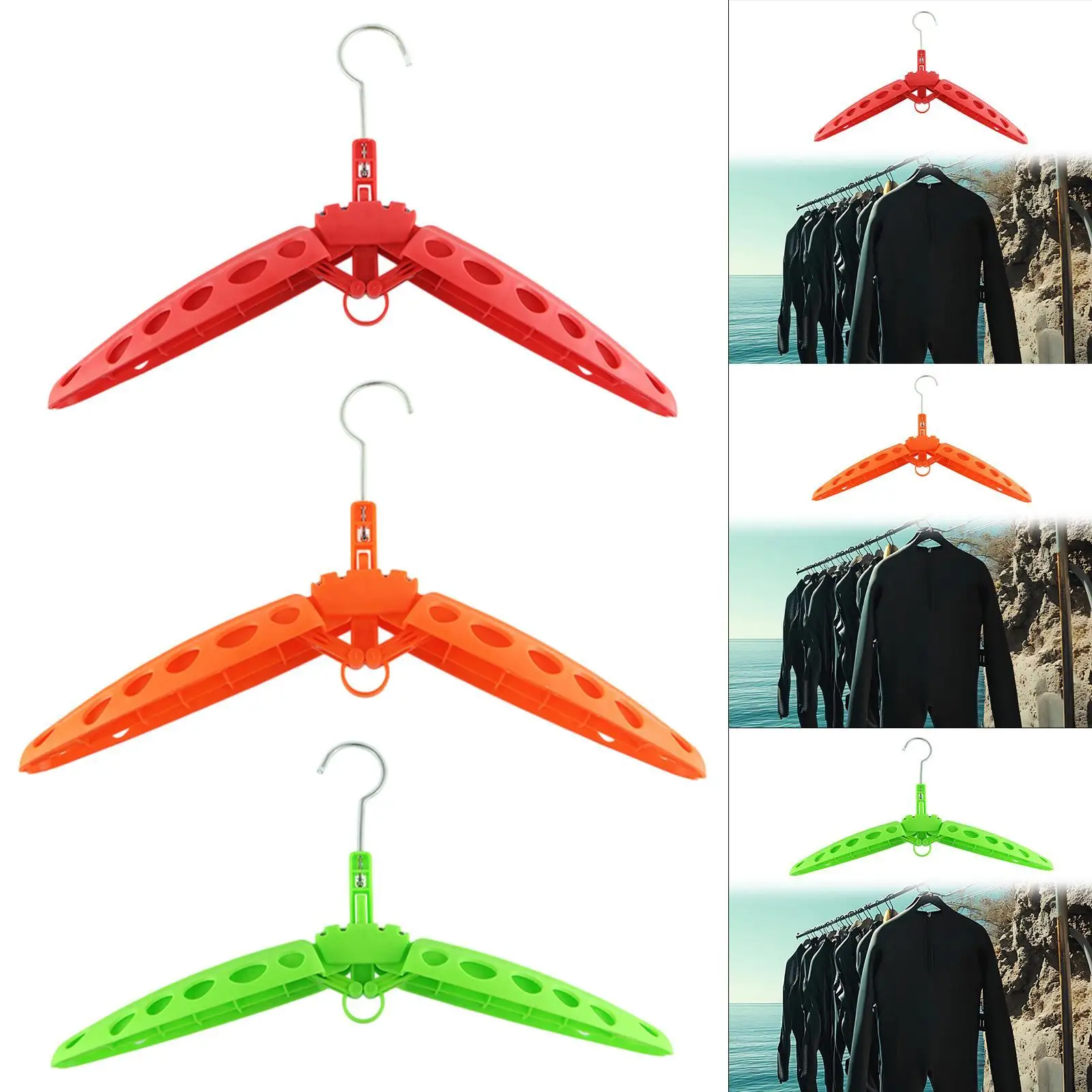 Cintre pour combinaison de plongée, support pour vêtements épais et robuste, pliable pour combinaison de plongée, surf, plongée en apnée, cadeau pour surfeur