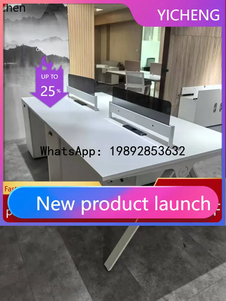 

A2-27 Office Furniture Staff Desk and Chair Set Simple Workstation Partition Screen Desk for Employees