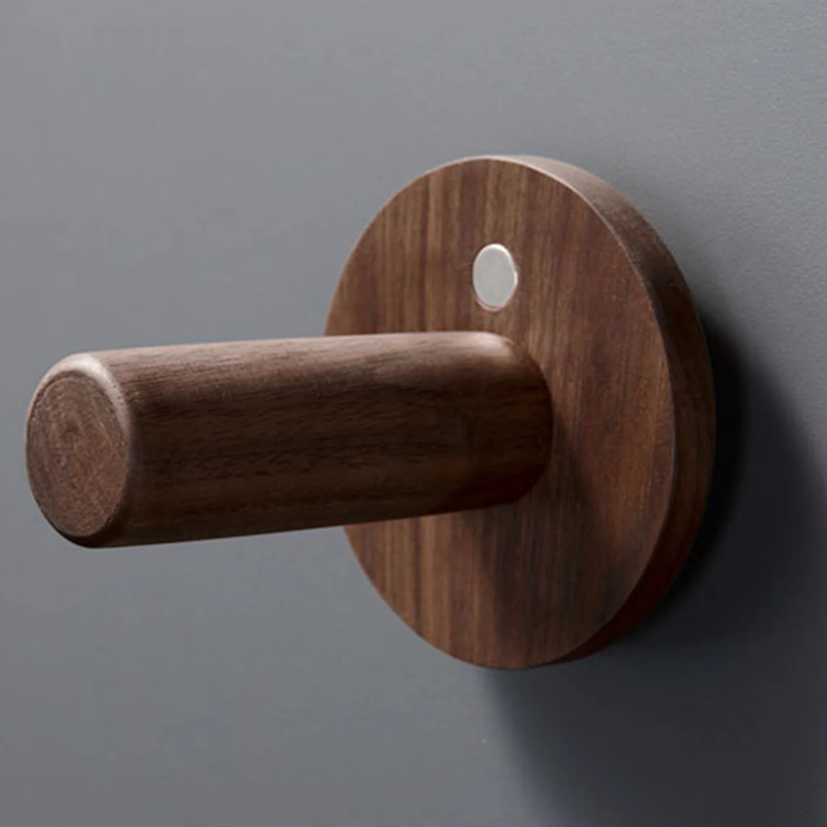 El nuevo juego de soporte para secador de pelo montado en la pared para soporte de madera maciza accesorios de baño estante organizador B