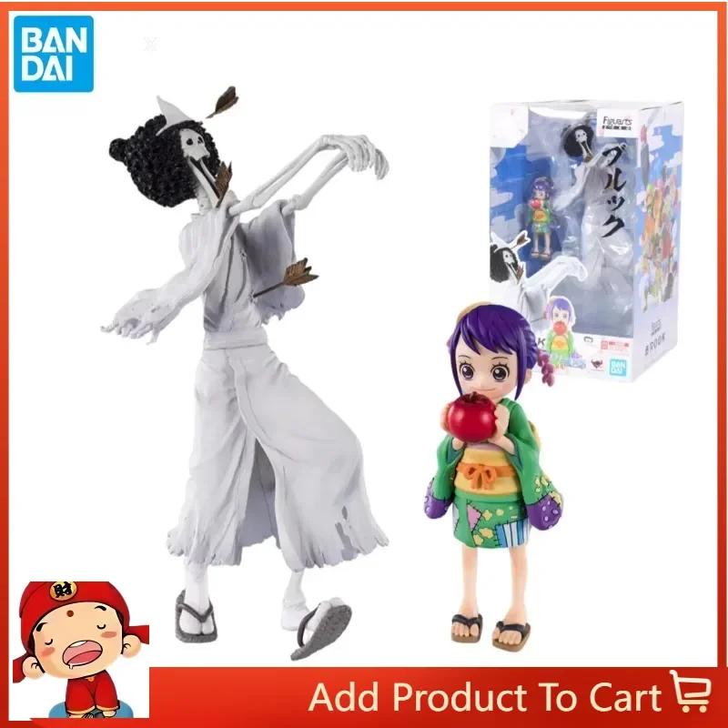 

In Stock BANDAI Original Figuarts ZERO ONE PIECE Brook O-Tama Wano Country Honekichi Anime Figure Birthday Present Toy Gifts