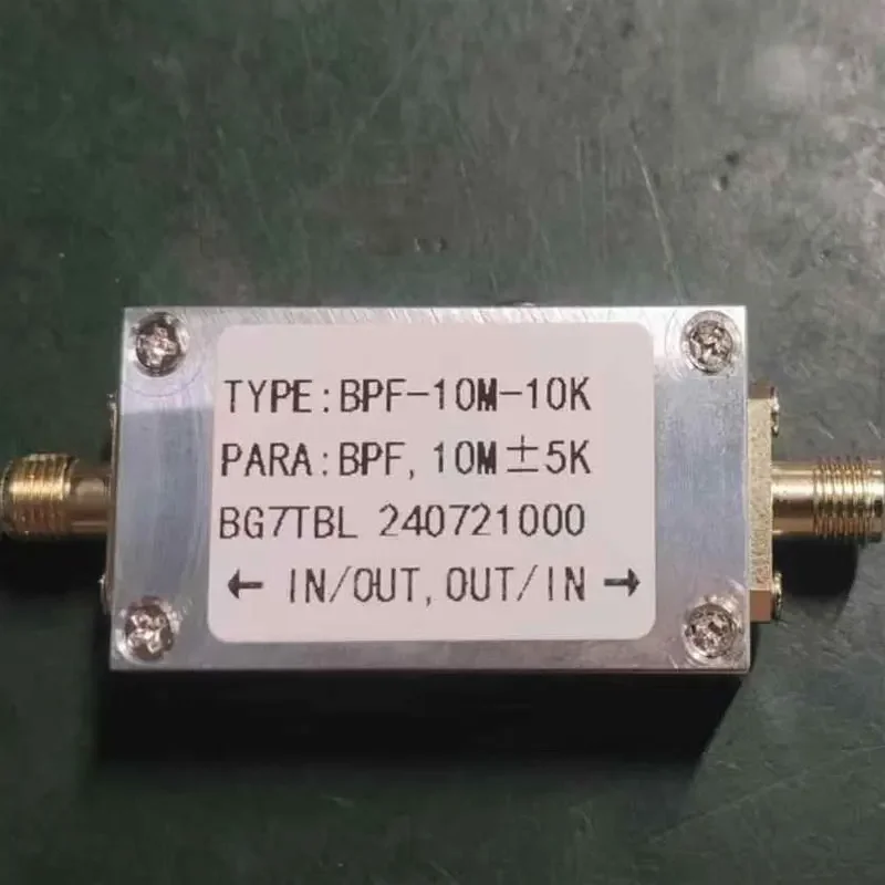 

2026 BPF-10M-10K 10MHz Narrow Band Filter 50ohms Bandpass Filter RF Accessory with SMA Female Connector