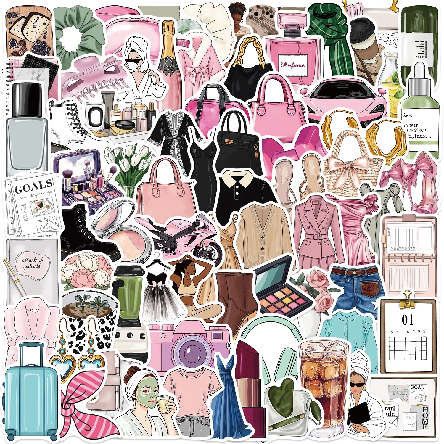 100PCS Girl Theme S… - image