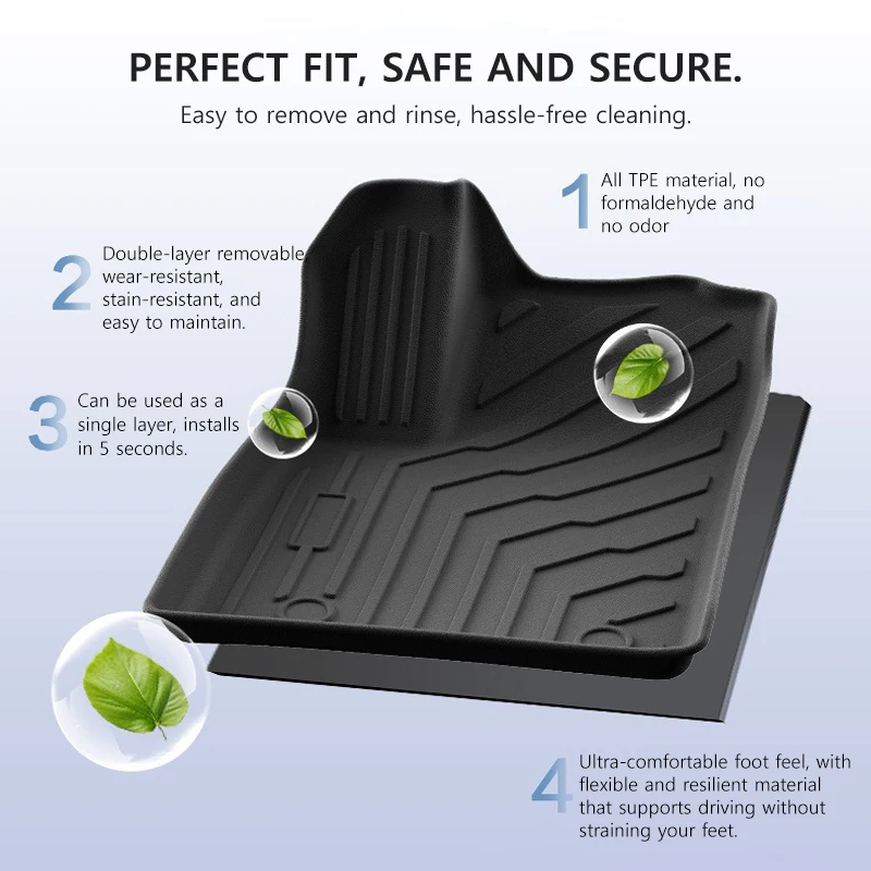 For BYD ATTO 3 Floor Mat Luggage Pad Trunk Liner LHD RHD Left Right Rudder Four Seasons Waterproof Wear-resistant Foot Carpets