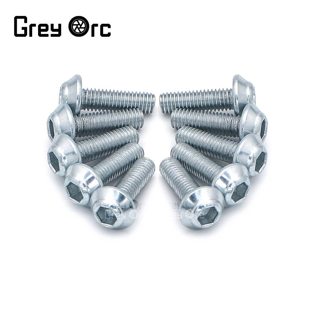 For Kawasaki Ninja 300 400 250 ZX6R ZX7R ZX9R ZX10R Stainless Steel Silvery Hex Socket Flat Body Trim Panel Fastener Screw Clips