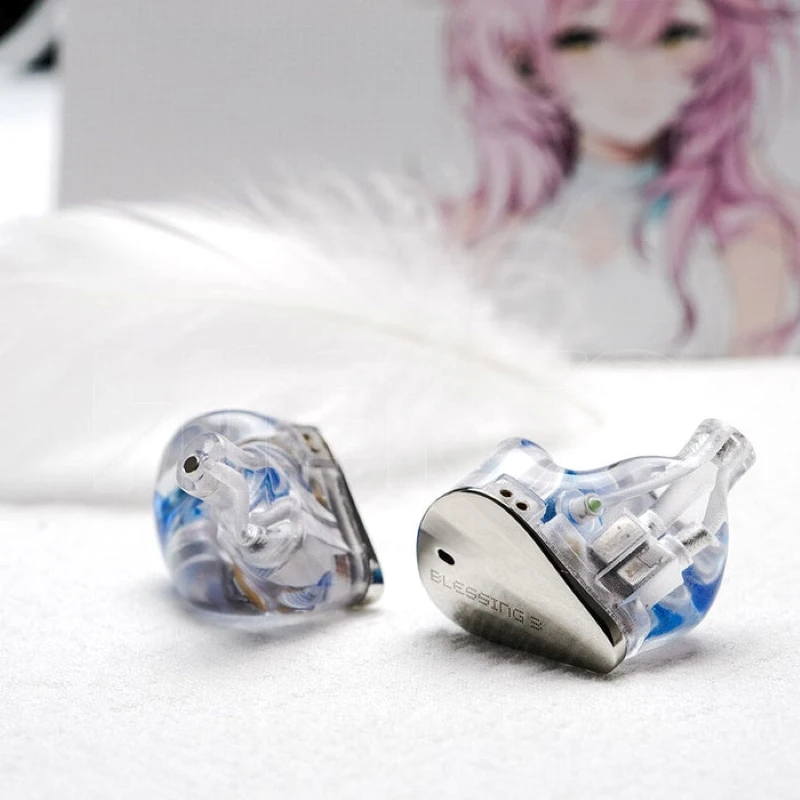 Moondrop Blessing3 / Blessing 3 HiFi Earphones 2DD + 4BA Hybrid Triple-range Frequency Division In-Ear Monitors 0.78 2-Pin Cable