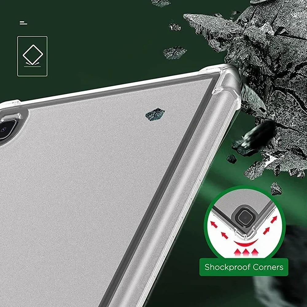 Casing silikon anti guncangan untuk Samsung Galaxy Tab A7 Lite 8.7 SM-T220 SM-T225 Tablet casing fleksibel bening transparan penutup belakang