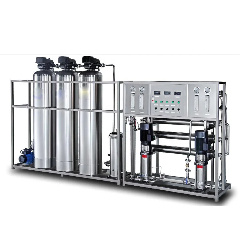 

500L/1T/2 T/H water softener single/double stages RO water treatment appliance