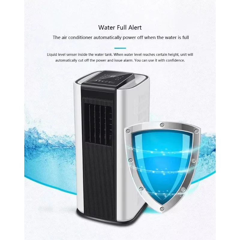 Hot Cooling Heating Dehumidification Mobile 10000 Btu Portable air Conditioner with Touch Screen Control Panel