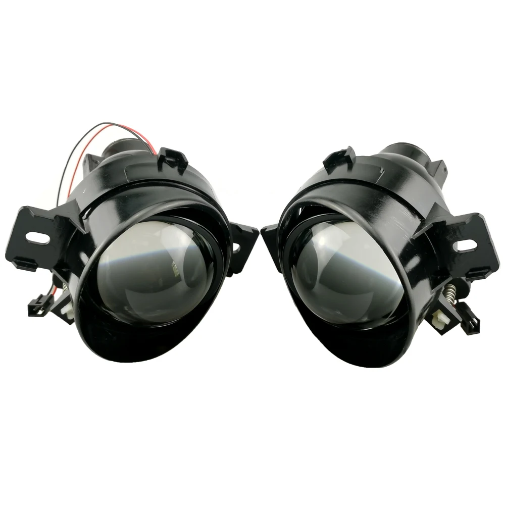 

1pair Car Front Bumper Fog Lamp HID Projector Bi-xenon Lens Tuning For Qashqai Juke Micra Dualis Rogue NV400 Sentra Sunny Teana