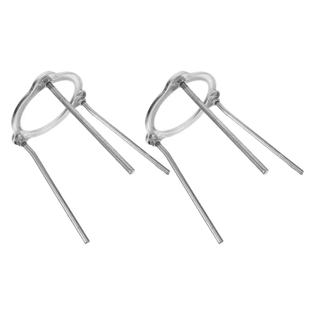 Picture 5: 2Pcs Lab Alcohol Lamp Tripod Support Stand Detachable Aluminum Alloy Stable Base for Bunsen Burner Chemistry Experiments